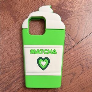 Green and Cream Phone Case